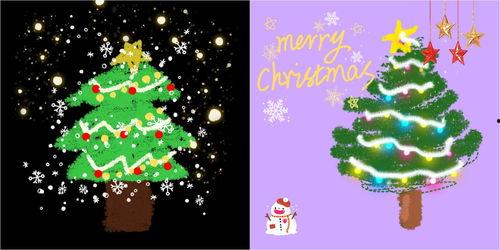 网红手绘圣诞树教程视频,网红教你轻松打造节日氛围