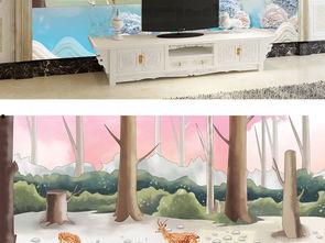 网红电视墙墙纸图片,打造时尚家居新潮流