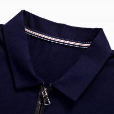 明星拉链翻领t恤,时尚与个性的完美结合